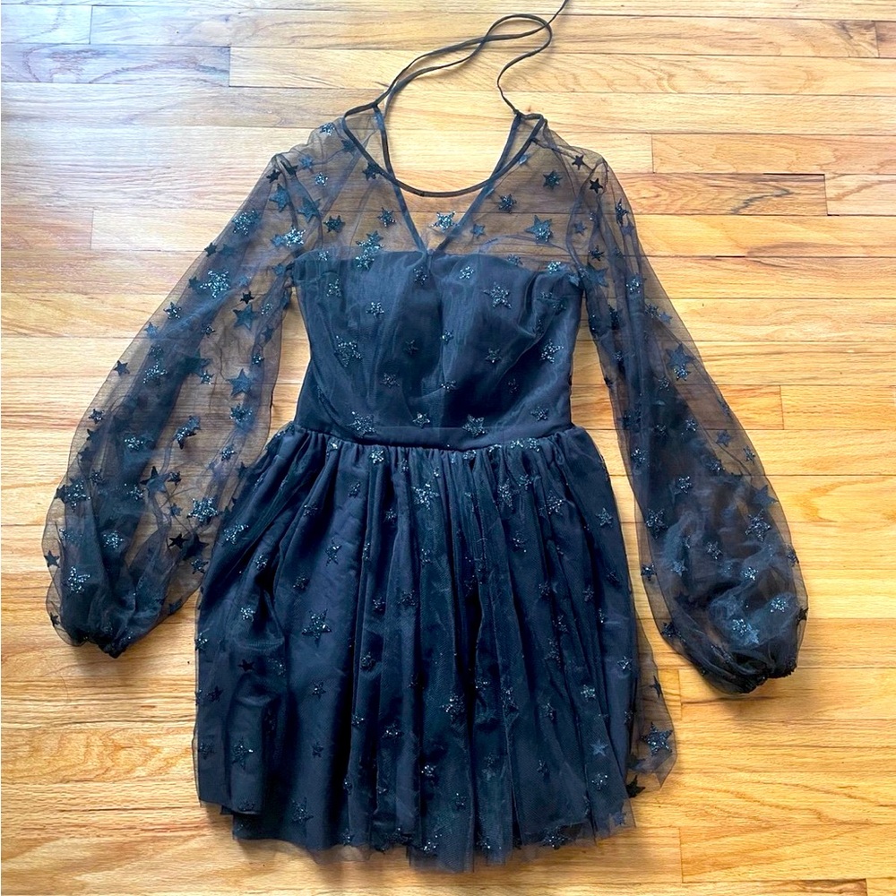 Lirika Matoshi Teuta Star Dress in Black size L